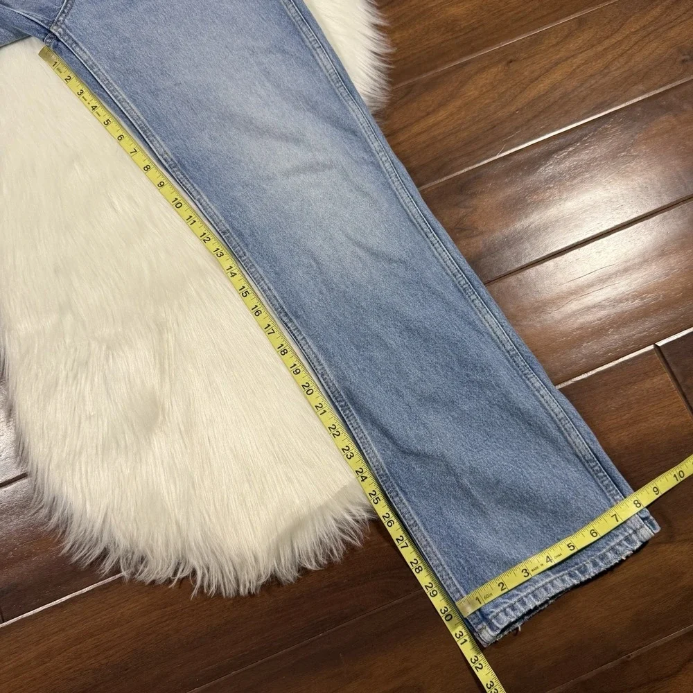 Re/Done Women's Size 25 90s High Rise Loose Fit Denim Jeans in Worn Blue Organic